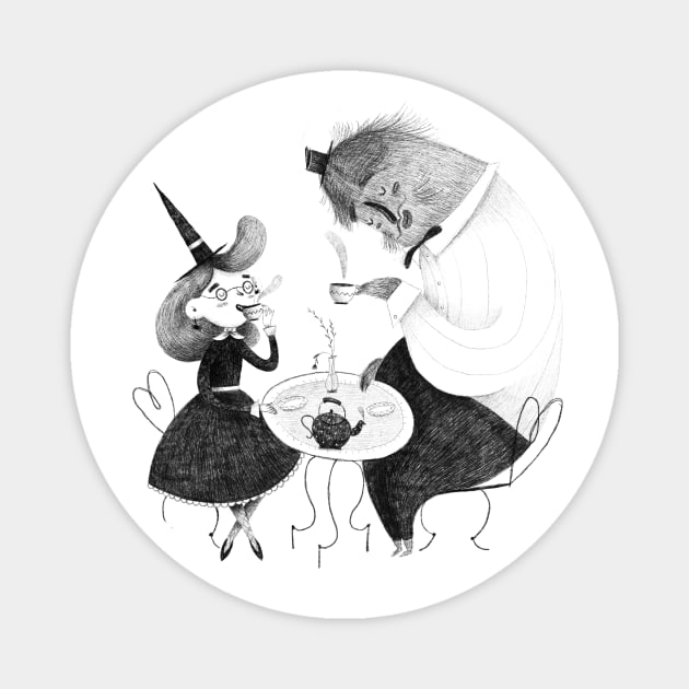 Tea Party! Magnet by Gummy Illustrations